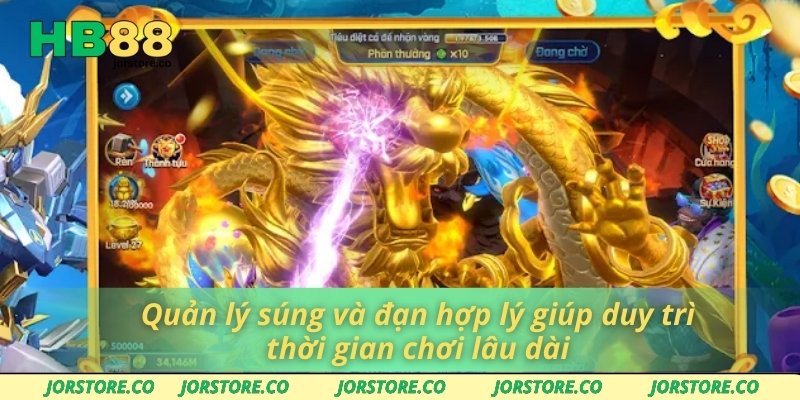 Bắn Cá Đại Thánh - Sự Lựa Chọn Hoàn Hảo Cho Dân Cá Cược HB88 Quản lý súng và đạn hợp lý giúp duy trì thời gian chơi lâu dài